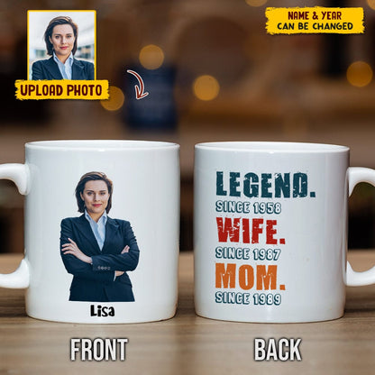 Custom Photo Mommy Legend Family Mug N304 HN590