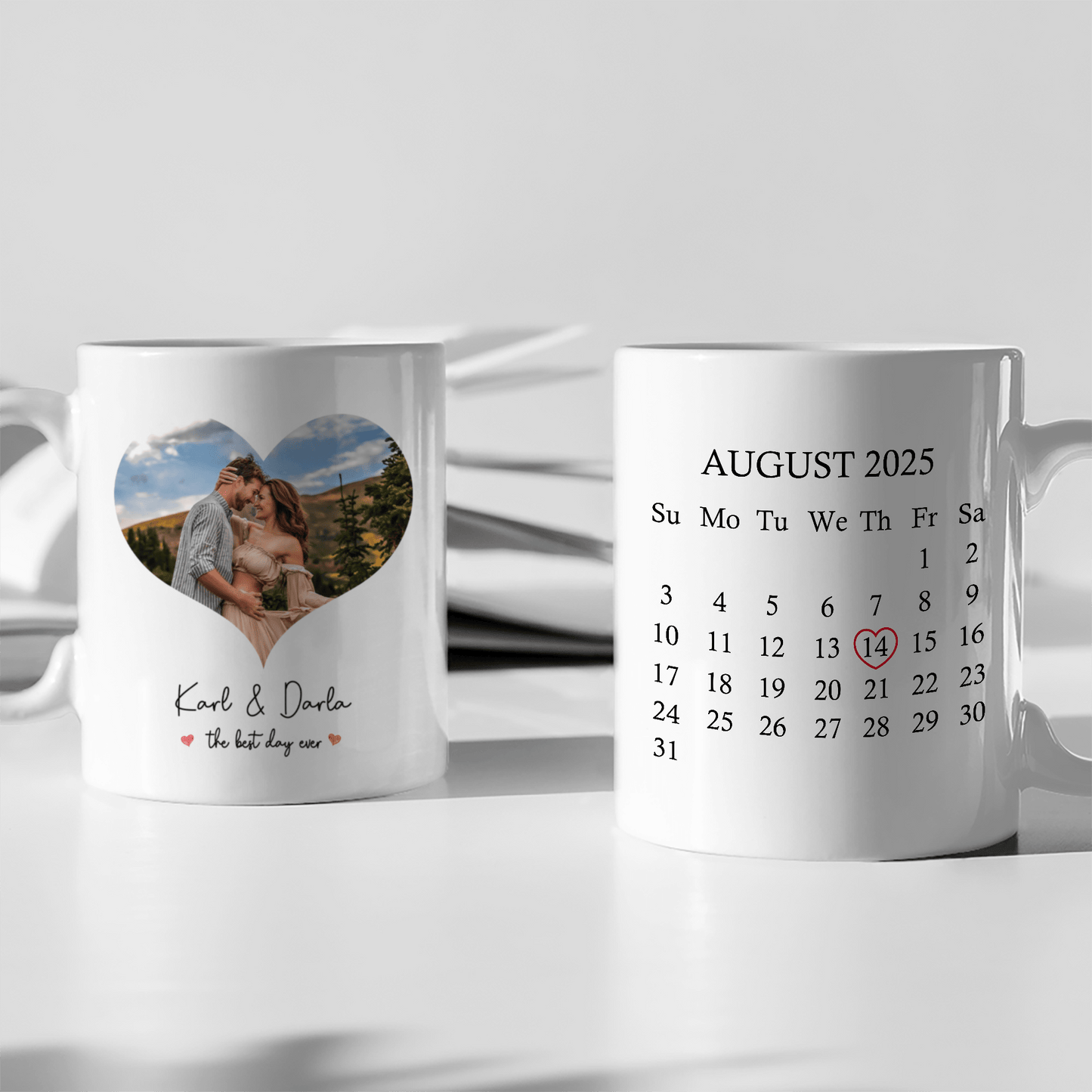 Custom Photo The Best Day Ever Valentine's Day Mug TH10 892245