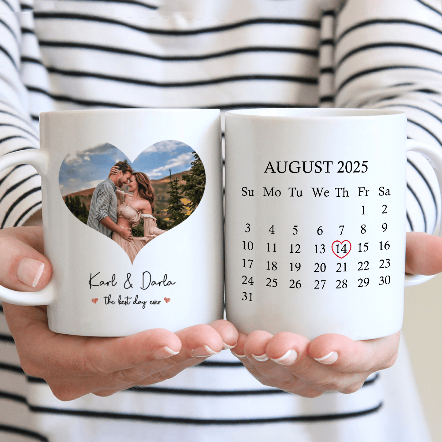 Custom Photo The Best Day Ever Valentine's Day Mug TH10 892245