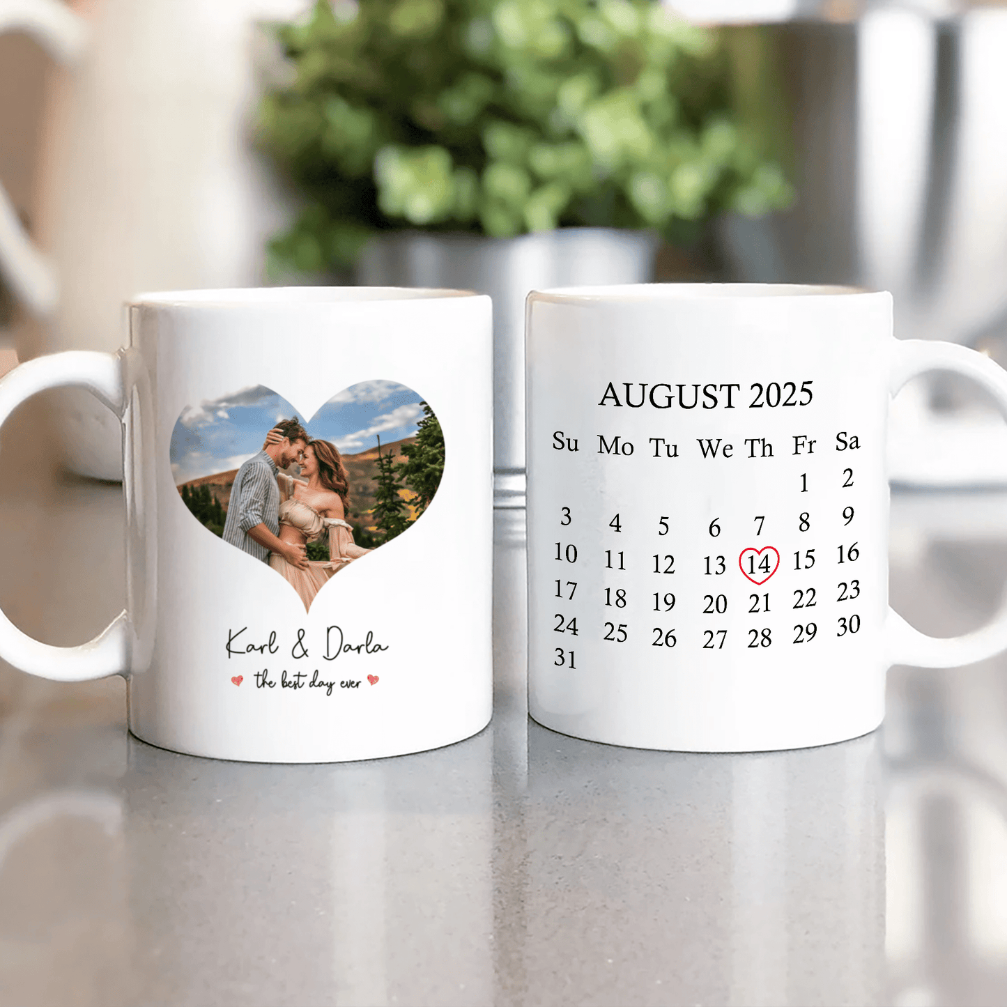 Custom Photo The Best Day Ever Valentine's Day Mug TH10 892245