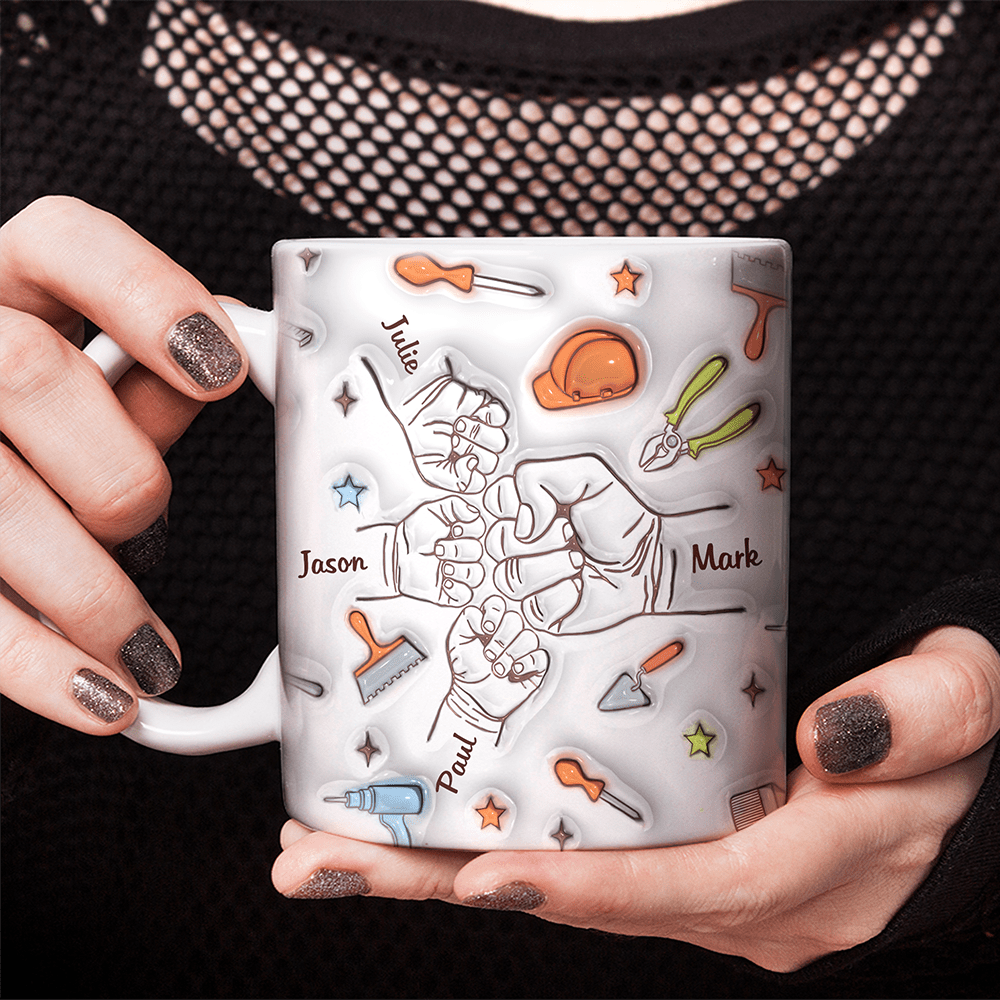 Dad Punch 3D Mug Personalized Gift TH10 890917