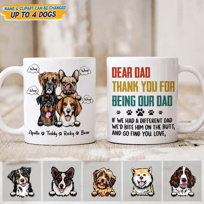 Dear Dad Thank You For Being My Dog Dad Mug N304 889403