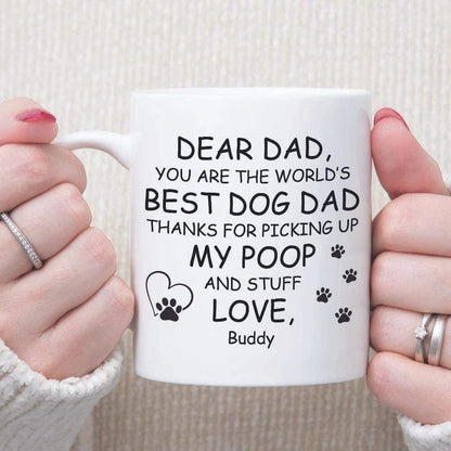 Dear Dad You Are The Worlds Dog Dad Mug 890741