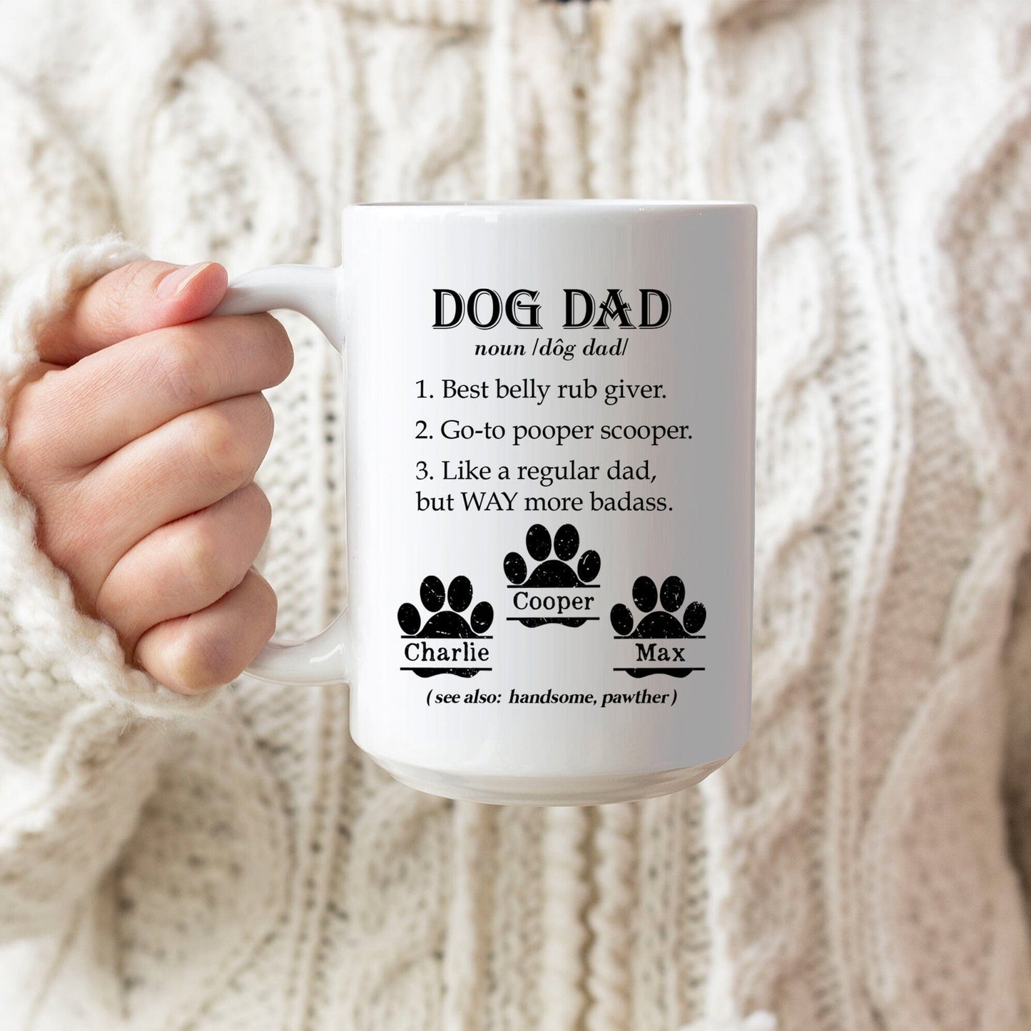 Dog Dad Custom Mug H229