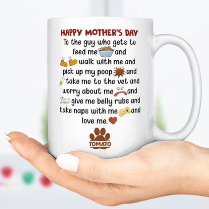 Fathers Mothers Day From Dog Personalized Custom Dog Mug C233