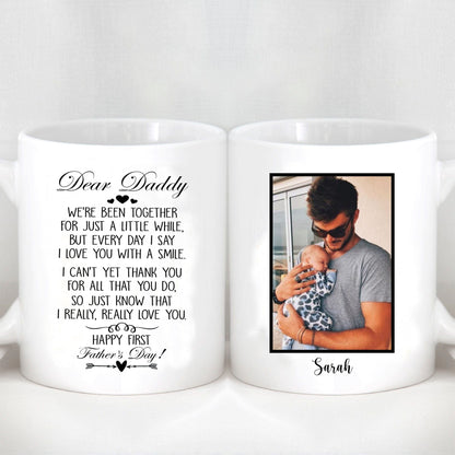 First Father's Day Mug Custom Father's Day Photo Mug H352 890751