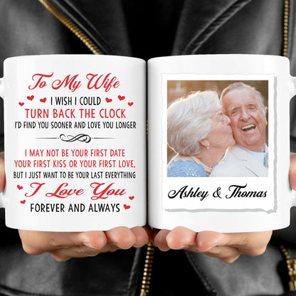 Forever And Always Personalized Custom Photo Anniversary Mug C580