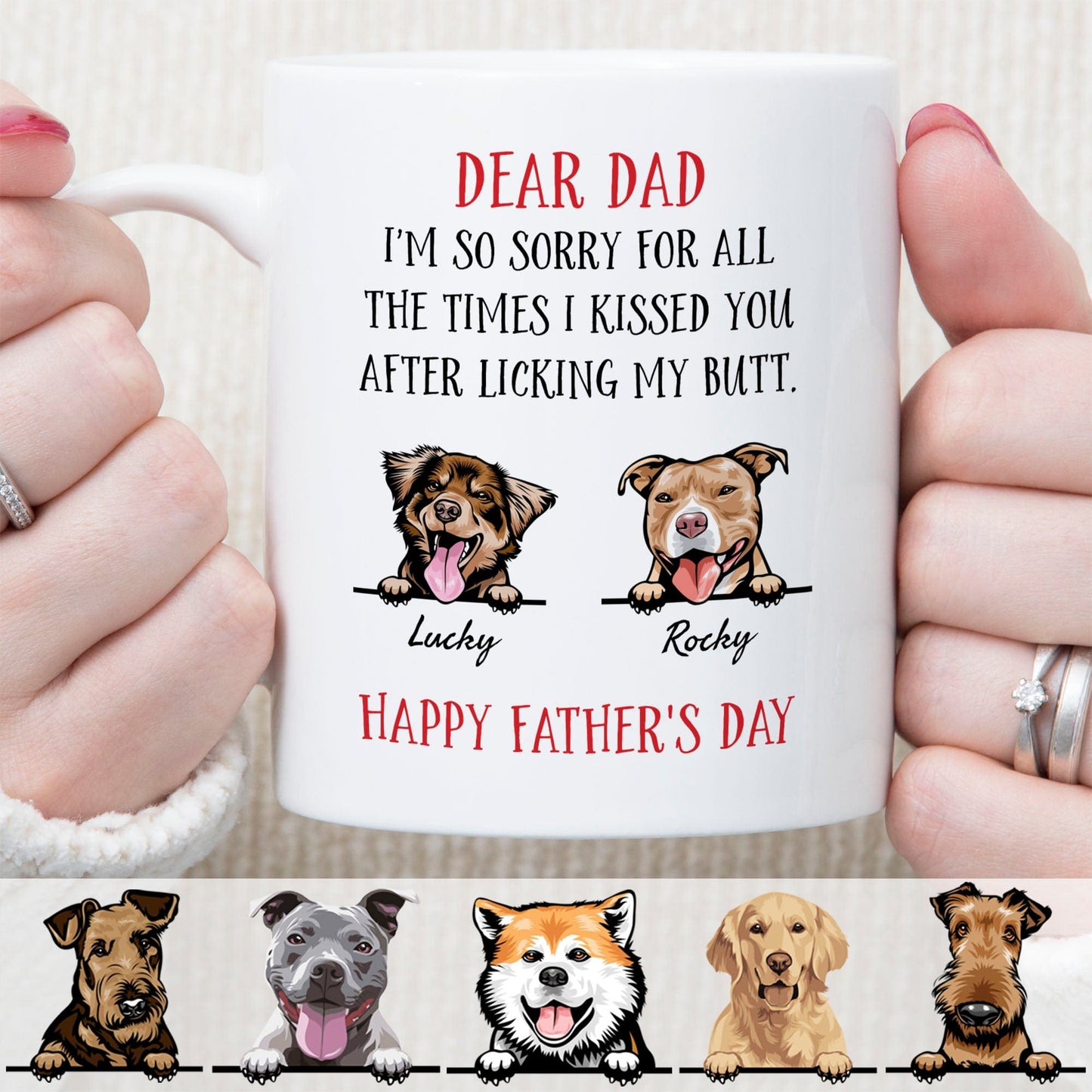 Funny Father's Mother's Day From Dog Mug C225 890763