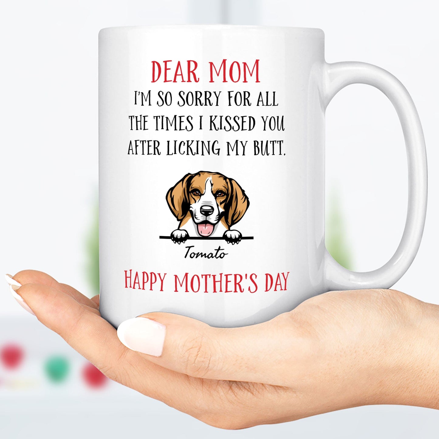 Funny Father's Mother's Day From Dog Mug C225 890763