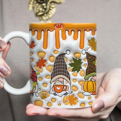 Gnome Fall Halloween Gift Thanksgiving Gift Mug HO82 891342