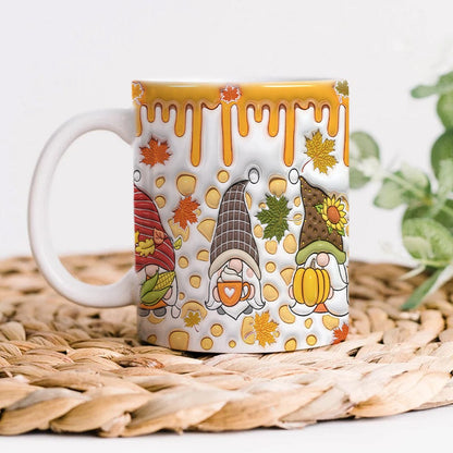 Gnome Fall Halloween Gift Thanksgiving Gift Mug HO82 891342