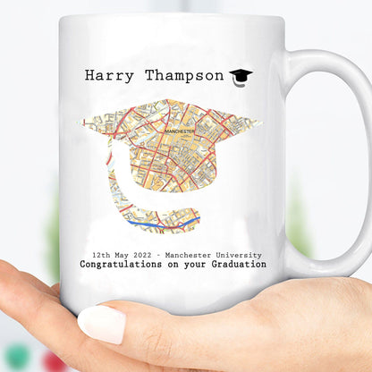 Graduation Map Personalised Mug H240