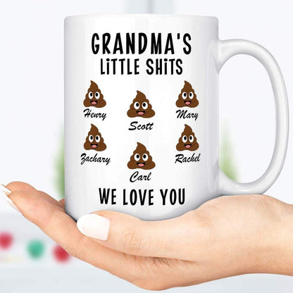 Grandma's Little Shits Custom Mug 892014