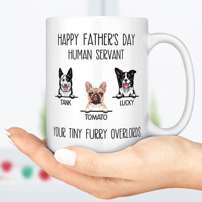 Happy Birthday Human Servant Personalized Custom Dog Mug C334