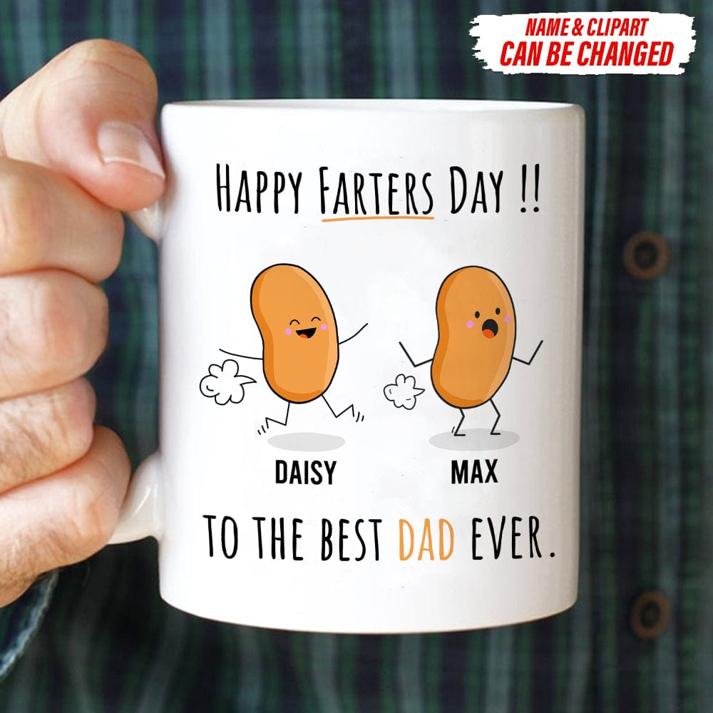 Happy Farter's Day To The Best Dad Ever Family Coffee Mug, HN590