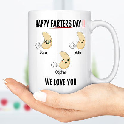 Happy Farters Day Personalized Custom Father's Day Mug C224