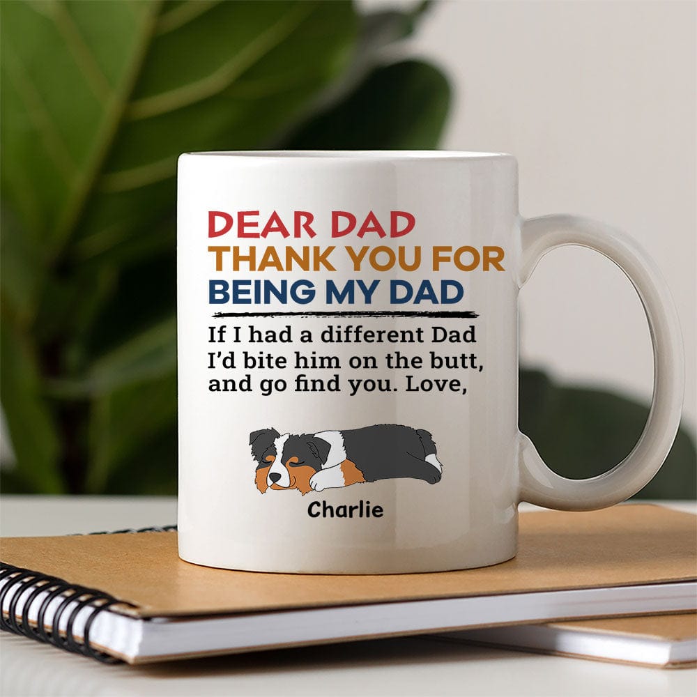 Happy Father's Day Bite The Butt Mug Personalized Gift HO82 890708