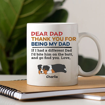 Happy Father's Day Bite The Butt Mug Personalized Gift HO82 890708