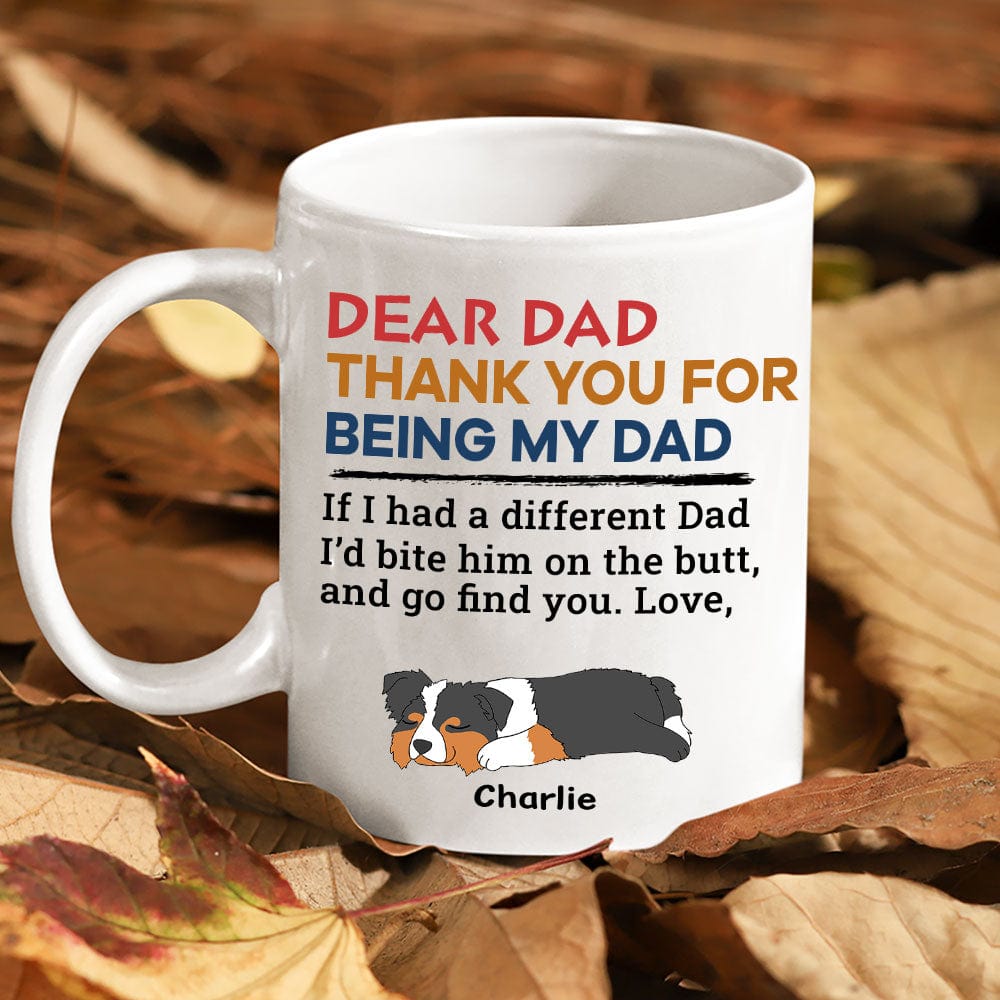 Happy Father's Day Bite The Butt Mug Personalized Gift HO82 890708