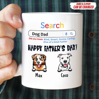 Happy Father's Day Dog Dad Search Dog Coffee Mug K228 HN590