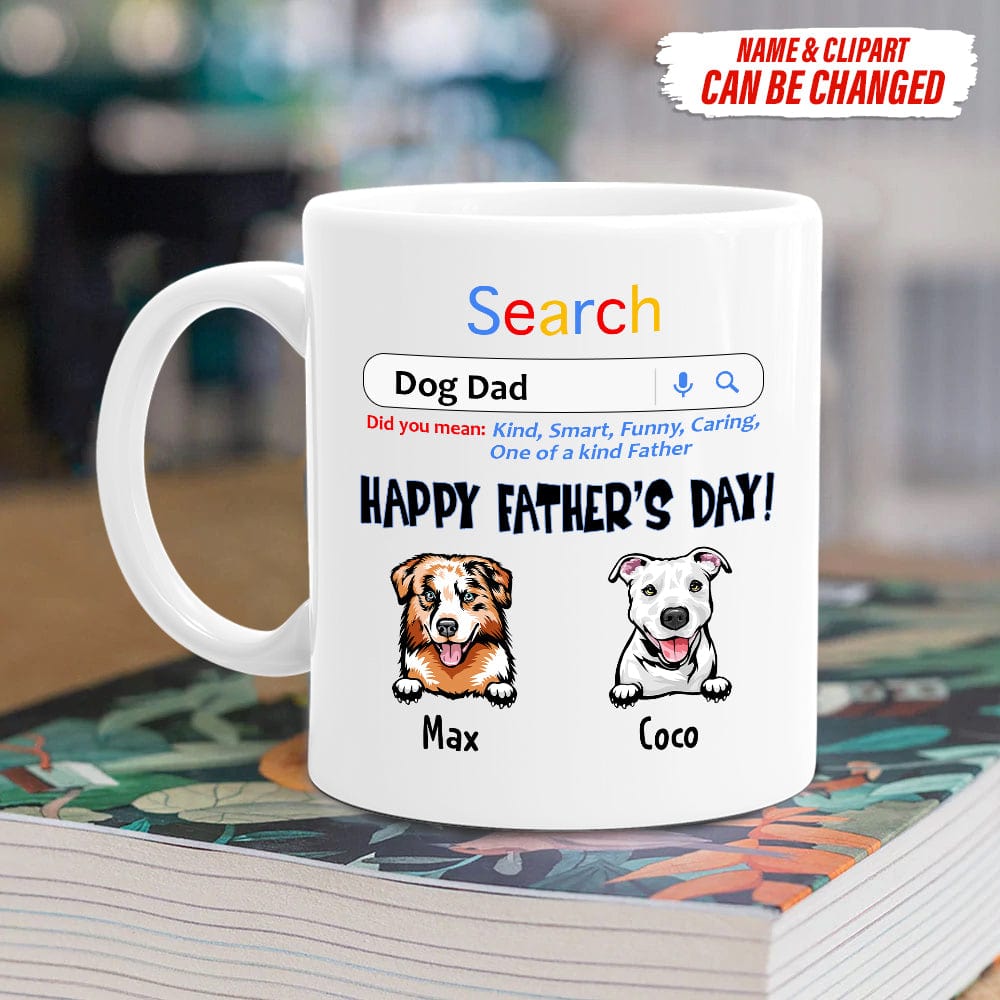 Happy Father's Day Dog Dad Search Dog Coffee Mug K228 HN590