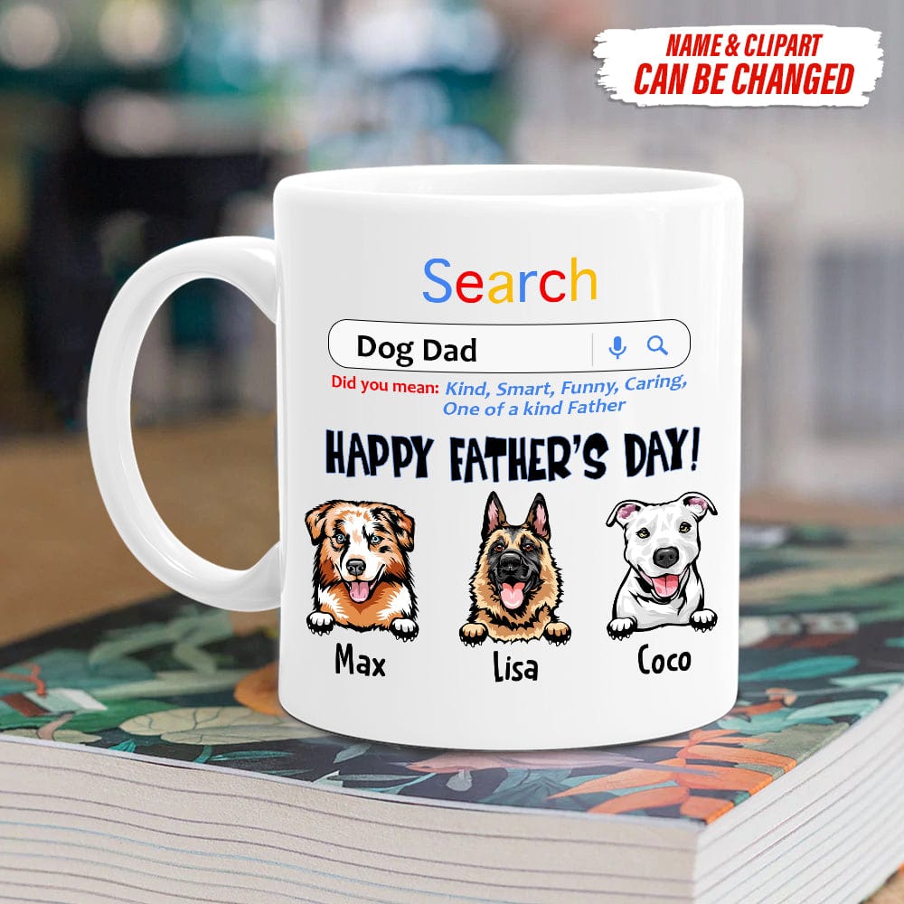 Happy Father's Day Dog Dad Search Dog Coffee Mug K228 HN590