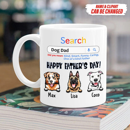 Happy Father's Day Dog Dad Search Dog Coffee Mug K228 HN590
