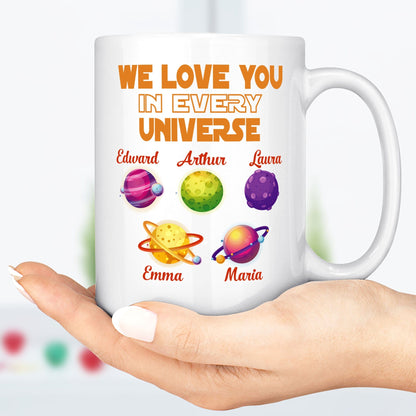 Happy Father's Day To The World's Best Dad Personalized Custom Family Mug C321