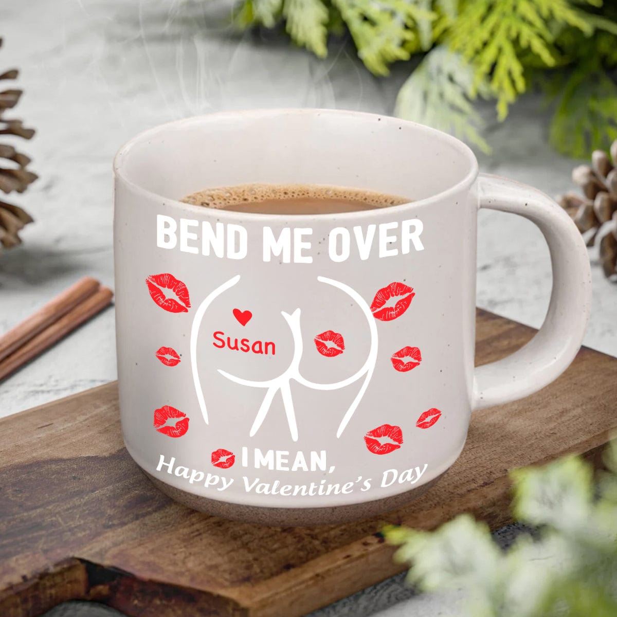 Happy Valentine's Day Personalized Pottery Mug Funny Gift For Boyfriend Husband CH07 895216