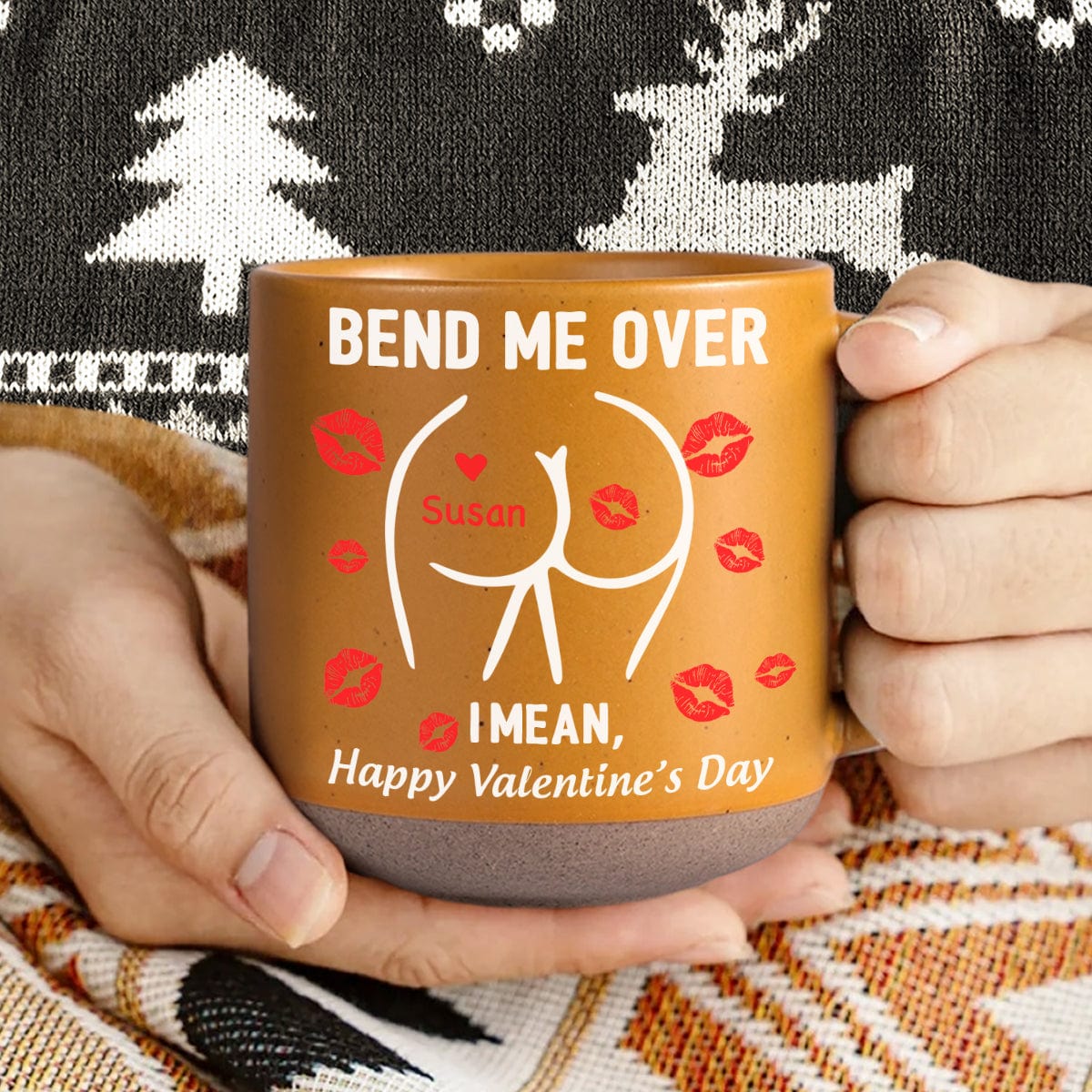 Happy Valentine's Day Personalized Pottery Mug Funny Gift For Boyfriend Husband CH07 895216