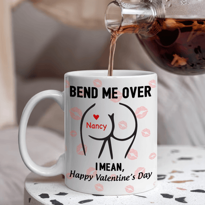 Happy Valentine's Day Personalized White Mug Funny Gift For Boyfriend Husband CH07 895210