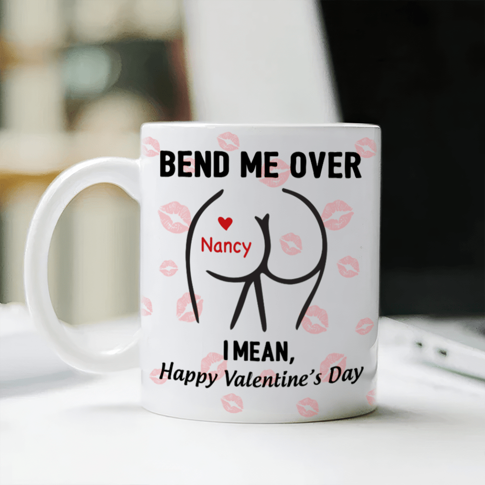 Happy Valentine's Day Personalized White Mug Funny Gift For Boyfriend Husband CH07 895210