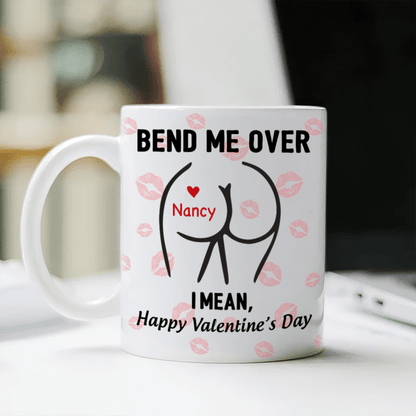 Happy Valentine's Day Personalized White Mug Funny Gift For Boyfriend Husband CH07 895210