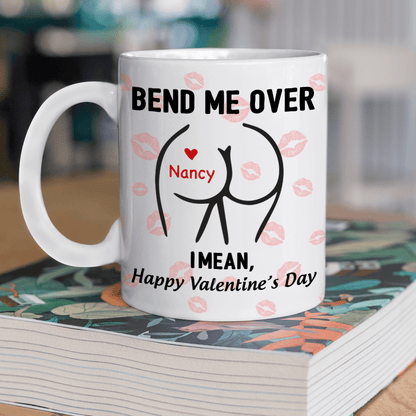 Happy Valentine's Day Personalized White Mug Funny Gift For Boyfriend Husband CH07 895210