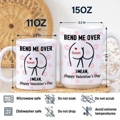Happy Valentine's Day Personalized White Mug Funny Gift For Boyfriend Husband CH07 895210