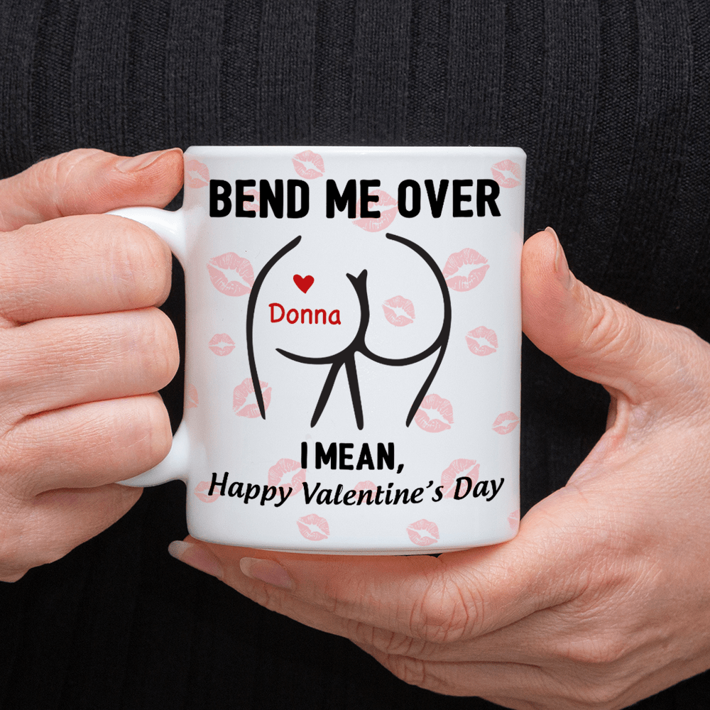 Happy Valentine's Day Personalized White Mug Funny Gift For Boyfriend Husband CH07 895210
