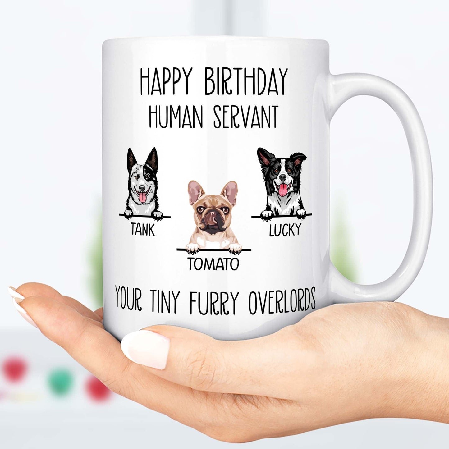 Human Servant Personalized Custom Dog Mug C334 889225