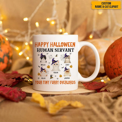 Human Servant Your Tiny Furry Overlords Cat Mug N304 HN590