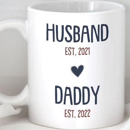 Husband Daddy Est Personalized Custom Family Mug C311