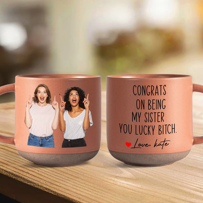 I'd Punch a Bitch for You Right in the Throat Pottery Mug Friendship Gift For Besties Sister LM32 895062