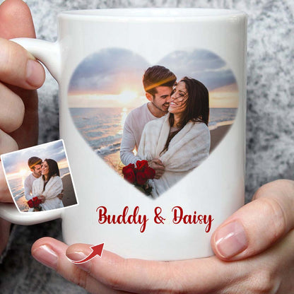 I Love You For Your Personality And All Coffee Mug, Upload Photo Gift HN590