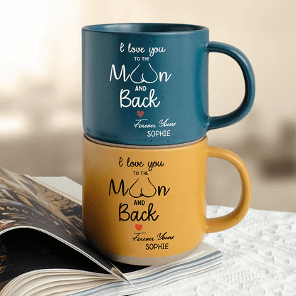 I Love You To The Moon And Back Personalized Pottery Mug Gift For Boyfriend Girlfriend LM32 895096