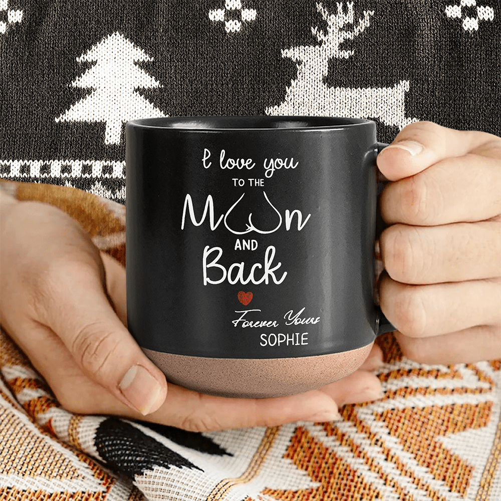 I Love You To The Moon And Back Personalized Pottery Mug Gift For Boyfriend Girlfriend LM32 895096