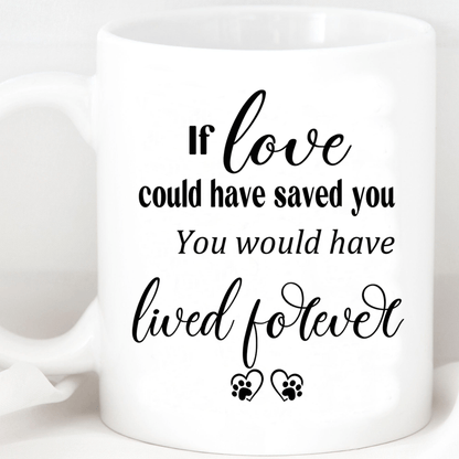 In Loving Memory Dog Personalized Custom Photo Dog Mug H473