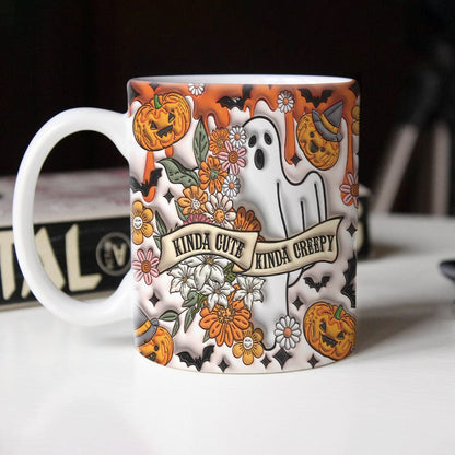 Kinda Cute Kinda Creepy Halloween Personalized Gift Mug HO82 891338