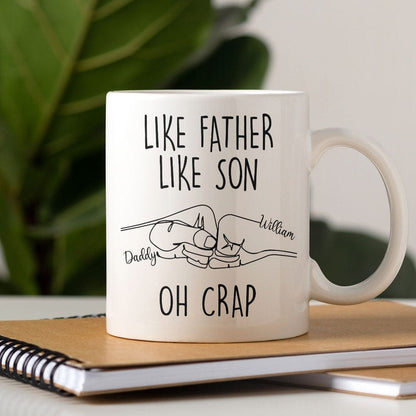 Like Father Like Son Father's Day Mug Personalized Gift T286 890787
