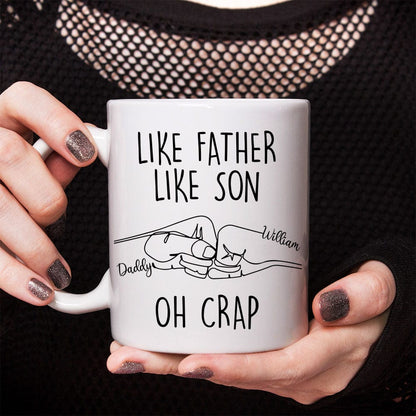 Like Father Like Son Father's Day Mug Personalized Gift T286 890787