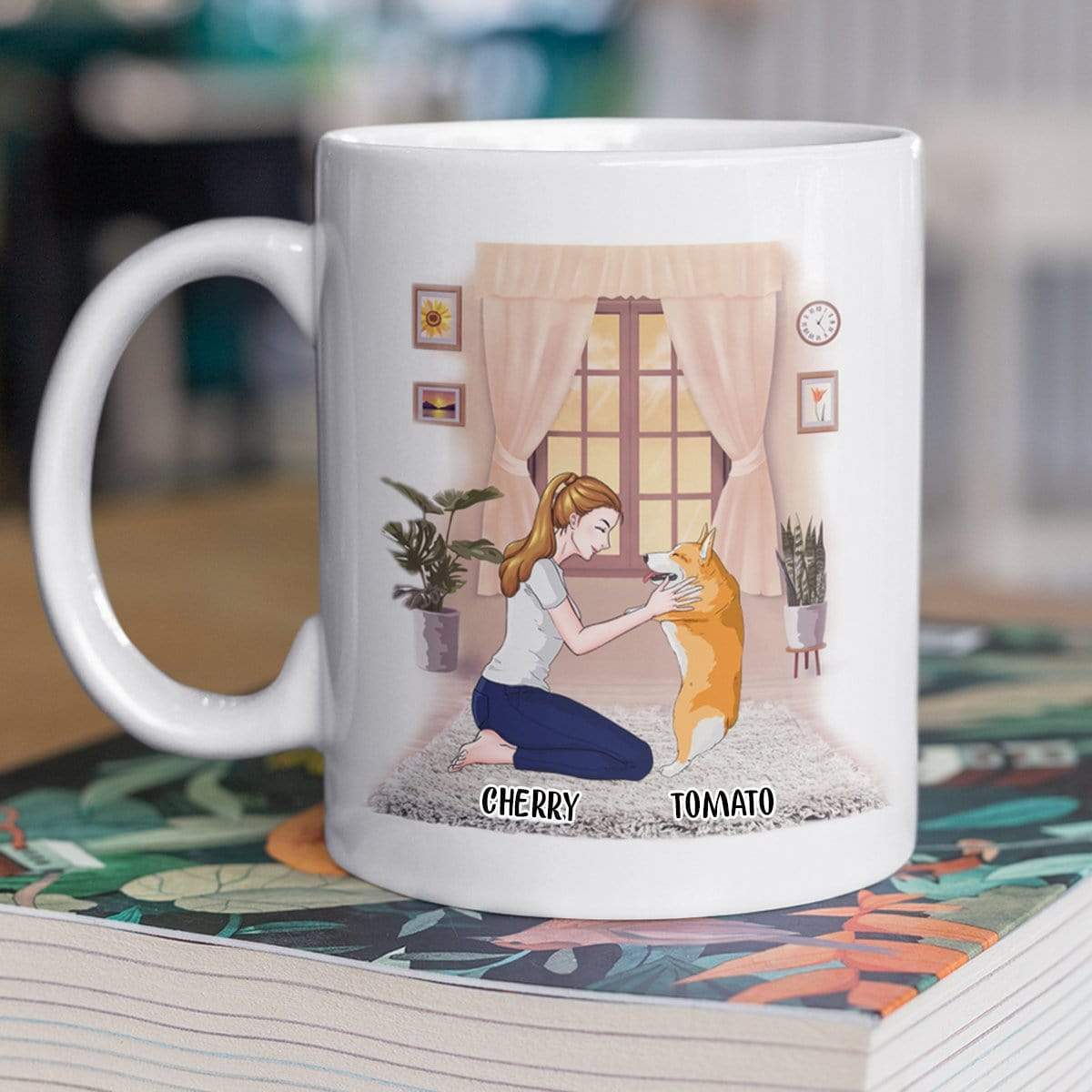 Living My Best Dog Mama Life Dog Coffee Mug, HN590