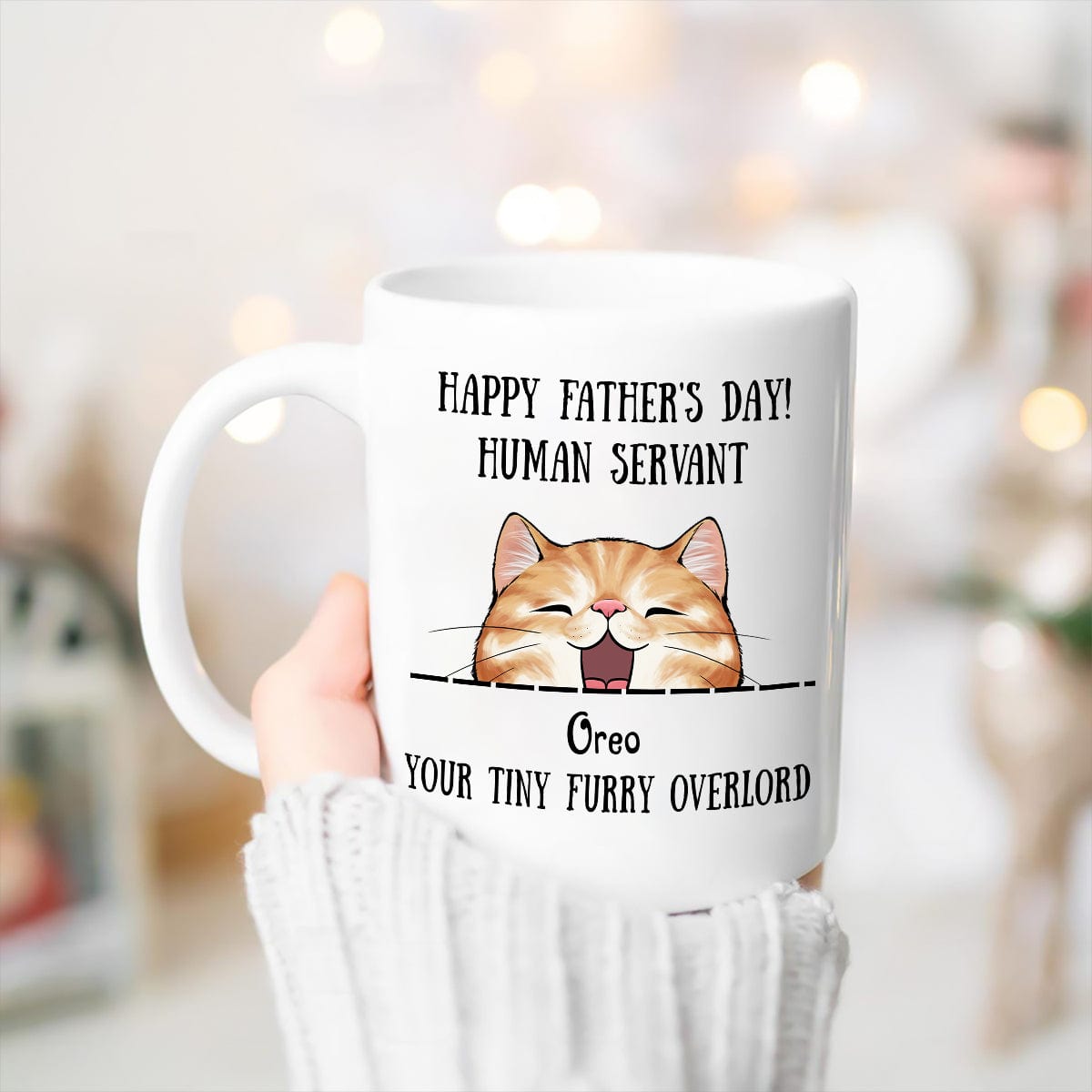 Merry Christmas Human Servant To Cat Lover Mug TH10 892189
