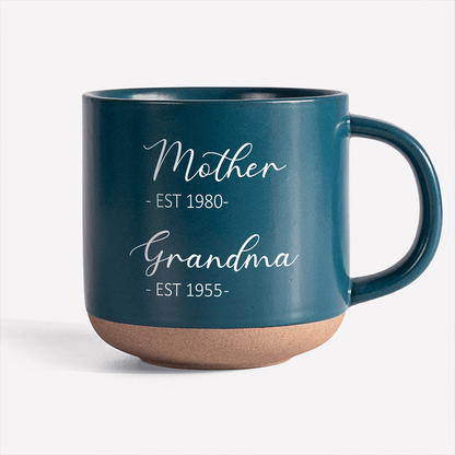 Mom Grandma Great Grandma Personalized Pottery Mug, Gift For Mom Grandma TH10 895028